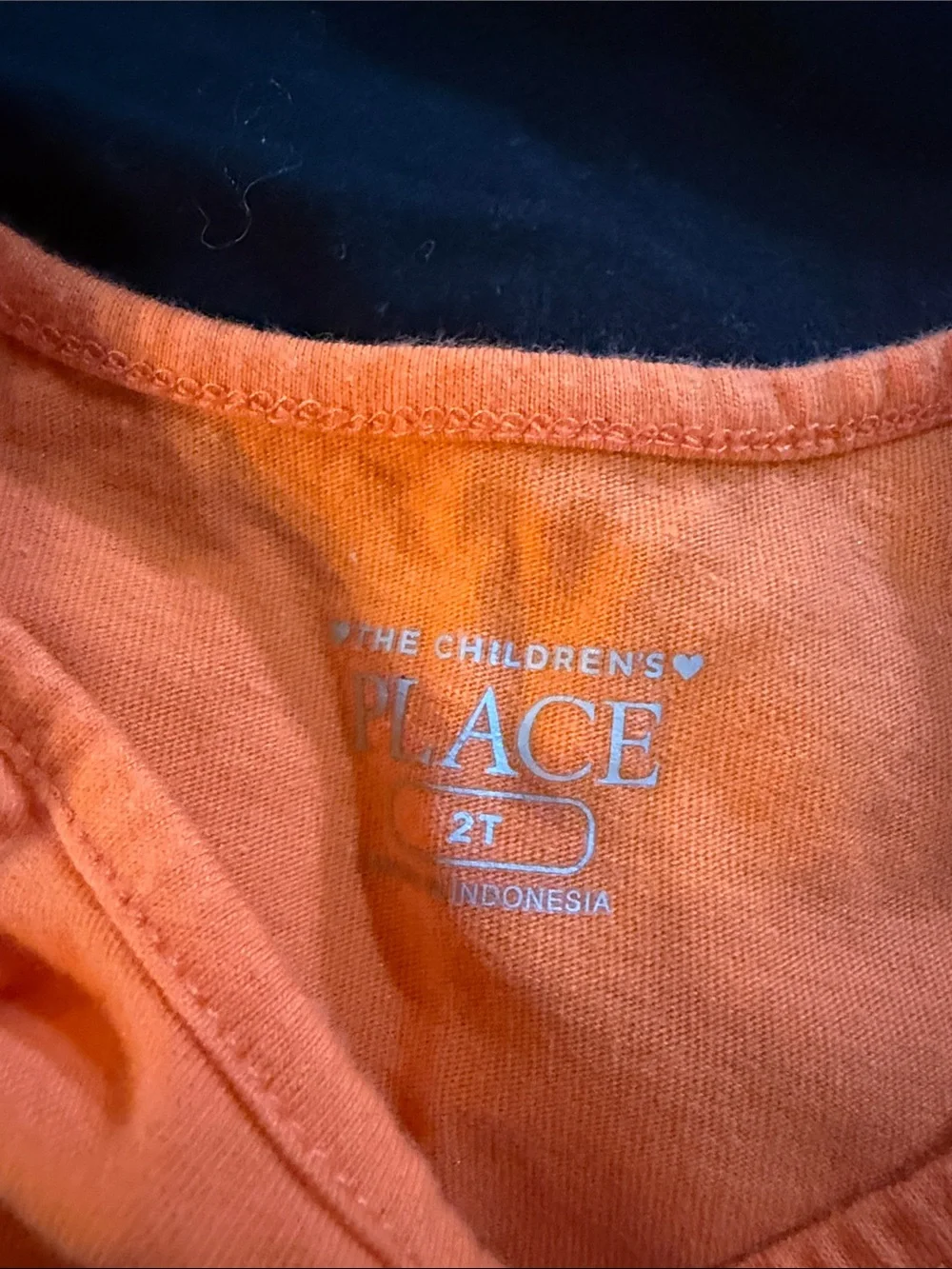 The Children's Place Orange and Black Pumpkin Face Costume Set